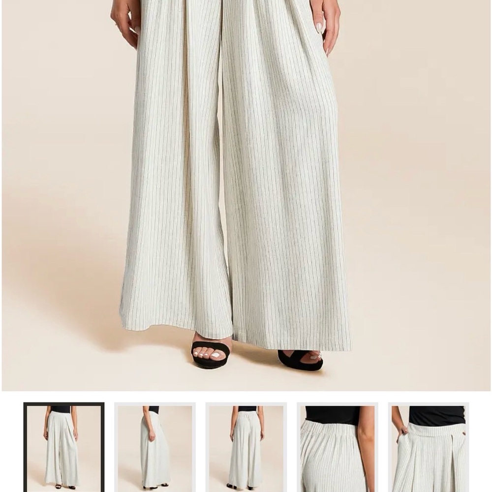 Chic Striped Wide-Leg Pants